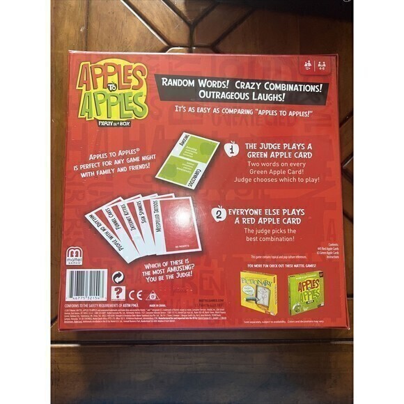 Apples to Apples Card Family Fun Game New Sealed - Picture 2 of 2